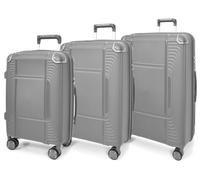 Divergent Retail Hard Shell Expandable Suitcase with TSA Combination Lock 8 Spinner Wheels ABS Travel Luggage Organised Interior Jenkins Grey Graphite Full Set of 3