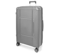 Divergent Retail Hard Shell Expandable Suitcase with TSA Combination Lock 8 Spinner Wheels ABS Travel Luggage Organised Interior Jenkins Grey Large 28"