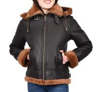 Divergent Retail Ladies Original Sheepskin B3 Hooded Jacket ww1 ww2 Aviator Pilot Odda (UK, Numeric, 10, Regular, Regular, Ginger)