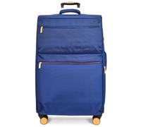 Divergent Retail Soft Shell Suitcase Expandable Luggage Set with TSA Lock 8 Spinner Wheels Front Zip Pockets Moses Blue Cobalt Large (Large 28")
