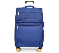 Divergent Retail Soft Shell Suitcase Expandable Luggage Set with TSA Lock 8 Spinner Wheels Front Zip Pockets Moses Blue Cobalt Medium