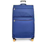 Divergent Retail Soft Shell Suitcase Expandable Luggage Set with TSA Lock 8 Spinner Wheels Front Zip Pockets Moses Blue Cobalt X-Large
