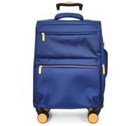 Divergent Retail Soft Shell Suitcase Expandable Luggage Set with TSA Lock 8 Spinner Wheels Front Zip Pockets Moses Blue Cobalt Small