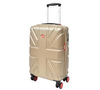 Divergent Retail Union Jack Hard Shell Suitcase | ABS 4 Spinner Wheels | TSA Combination Lock | Cabin/Medium/Large / 3-Piece Set | Lightweight Luggage | Central Champagne (Cabin)