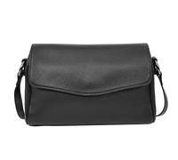 Divergent Retail Women’s Crossbody Leather Bag | Multi-Pocket Organiser with Magnetic Flap - Tudor (Black)