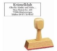 Divers 5 Line Wood Stamp