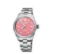 Divers Sixty-Five Stainless Steel Watch, female, ORIS, Watches, Pink, ONE SIZE, Accessories ONE SIZE