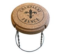 Diverse Champagne cork table/stool in cork and metal