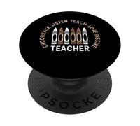 Diverse Crayons Teacher Inclusion Inspire Love Women Men PopSockets Adhesive PopGrip