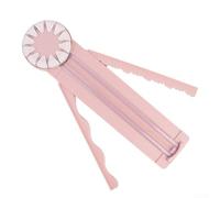 Diverse Cutting Styles Made Easy with a Compact Rotary Paper Cutter and Twelve Blades (Pink)