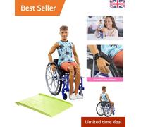 Diverse Ken Doll with Wheelchair & Colorful Beach Attire - Encourage Creativity