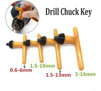 Diverse Size Options Drill Chuck Key Set Including Tools Ranging from Tiny at Just Below Millimeter Up to Sixteen Millimeters (1.5mm-13mm)