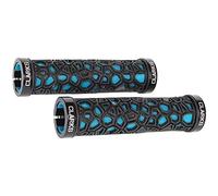 Clarks Cycle Systems: Hex Lock-on Grips-BLACK/BLUE -