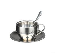 Diverse Usage Double Walled Drink Container Accompanied by Matching Serving Tray & Stirring Utensil