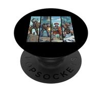 Diverse Warriors: Viking Roman Miniature Painting PopSockets Adhesive PopGrip