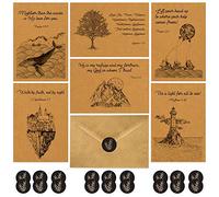 DiverseBee 18 Kraft Inspirational Christian Greeting Cards with Envelopes (6 Unique Designs), Bulk Motivational Bible Verse Quotes, Encouragement Religious Scripture Note Cards Assortment - 4x6 Inches