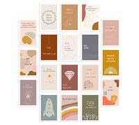 DIVERSEBEE 36 Pack Assorted Motivational Post Cards - Inspirational Encouragement Postcards, Affirmation Kindness Gratitude Note Card Set with 36 Unique Quotes (Blank Back) - 4x6 Inches