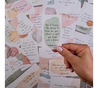DIVERSEBEE Inspirational Prayer Cards, 60 Unique Bible Verse Assorted Mini Scripture Encouragement Motivational Christian Gifts (Watercolor)