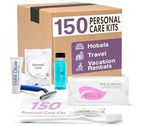 Diversified Hospitality Solutions Travel Size Toiletries for Personal Care | 1-Shoppe All-In-One Bulk Hotel Accessories Kit | Travel Shaving Set, Toothbrush &