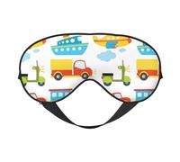 Diversified Transportation Print Breathable Full-Cover Eye Mask Stylish Adjustable Nap Night Restful Environment