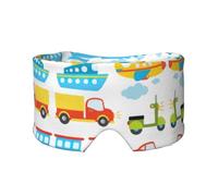 Diversified Transportation Print Sleep Eye and Ear Muffs Mask - Adjustable Yoga Travel Headband, Keep Warm Shading Comfortable Aid