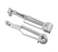 Diversified Use of High Strength Aluminum Alloy in a Folding Bike Brake System, Adapting Well to Various Riding Styles (silver)