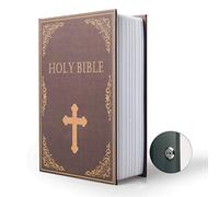 Diversion Book Safe Storage Box, Dictionary Secret Safe Can with Security Combination Lock/Key, Diversion Book Hidden Safe (Bible Combination)