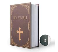 Diversion Book Safe Storage Box, Dictionary Secret Safe Can with Security Combination Lock/Key, Diversion Book Hidden Safe (Bible Key)