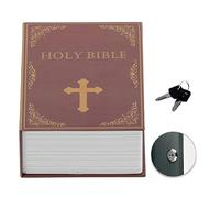 Diversion Book Safe with Key Lock, Hidden sturdy small safe,Portable Cash Jewelry secret safe,Classical Design Book Safe