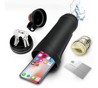 Diversion Safe Water Bottle 13.5oz with Secret Compartment Hidden Compartment for Travel, Beach, Car to Store Valuables Fit with 14-15 Iphone (Red)