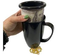 Diversion Safe Water Bottle, Safety Coffee Cup with Storage Box, Secret Stash Container for Money, Headphones, Keys, Portable Safe Box for Camping, Hiking, and Traveling