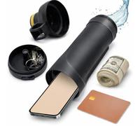 Diversion Water Bottle 13.5oz - Biggest Hidden Wallet Compartment - Best For Travel Safes Or Hidden Safe For The Home - BPA Free Black Diversion Safe Water Bottle Storage
