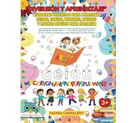 Diversion y Aprendizaje: Cuaderno divertido para practicar letras, trazos, numeros, figuras y muchos dibujos para colorear., entre muchas otras ... esencial de la lectura y escritura.