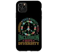 Diversity Equality Love Peace Flowers Social Justice Case for iPhone 11 Pro Max