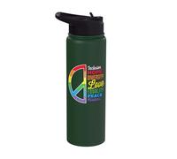 Diversity Equality Love Peace Human Rights Social Justice Stainless Steel Insulated Water Bottle