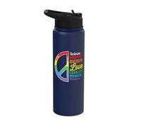 Diversity Equality Love Peace Human Rights Social Justice Stainless Steel Insulated Water Bottle