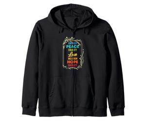 Diversity Equality Love Peace Human Rights Social Justice Zip Hoodie