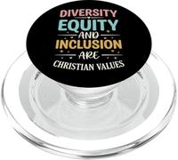 Diversity Equity And Inclusion Are Christian Values PopSockets PopGrip for MagSafe