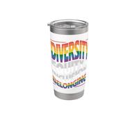 Diversity Equity Inclusion Belonging Stainless Steel Insulated Tumbler