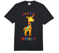 Diversity Inclusion Neurodiversity Giraffe Puzzle Acceptance Comfort Colors Adult Heavyweight T-Shirt