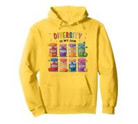 Diversity Is My Jam Diversity Colorful Inclusion Awareness Pullover Hoodie