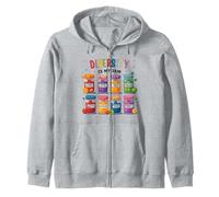 Diversity Is My Jam Diversity Colorful Inclusion Awareness Zip Hoodie