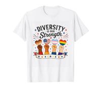 Diversity is Our Strength Equality Unity Inspirational Graph T-Shirt