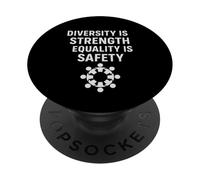 Diversity is Strength, Equality is Safety | Human Rights Day PopSockets Adhesive PopGrip