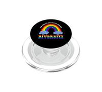 Diversity LGBT Gay Pride Rainbow PopSockets PopGrip for MagSafe
