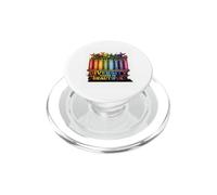 Diversity Makes Us Beautiful Rainbow Books Flowers PopSockets PopGrip for MagSafe