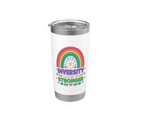 Diversity Makes Us Stronger Human Rights Equality Stainless Steel Insulated Tumbler
