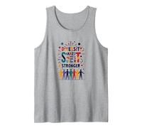 Diversity Makes Us Stronger: Inclusive Unity Celebration Tank Top, Men, Heather Grey, XXL