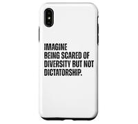Diversity Over Dictatorship Bold Social Justice Statement Case for iPhone XS Max