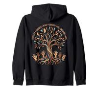 Diversity Tree of Life Equality Inclusion Love Hope Zip Hoodie